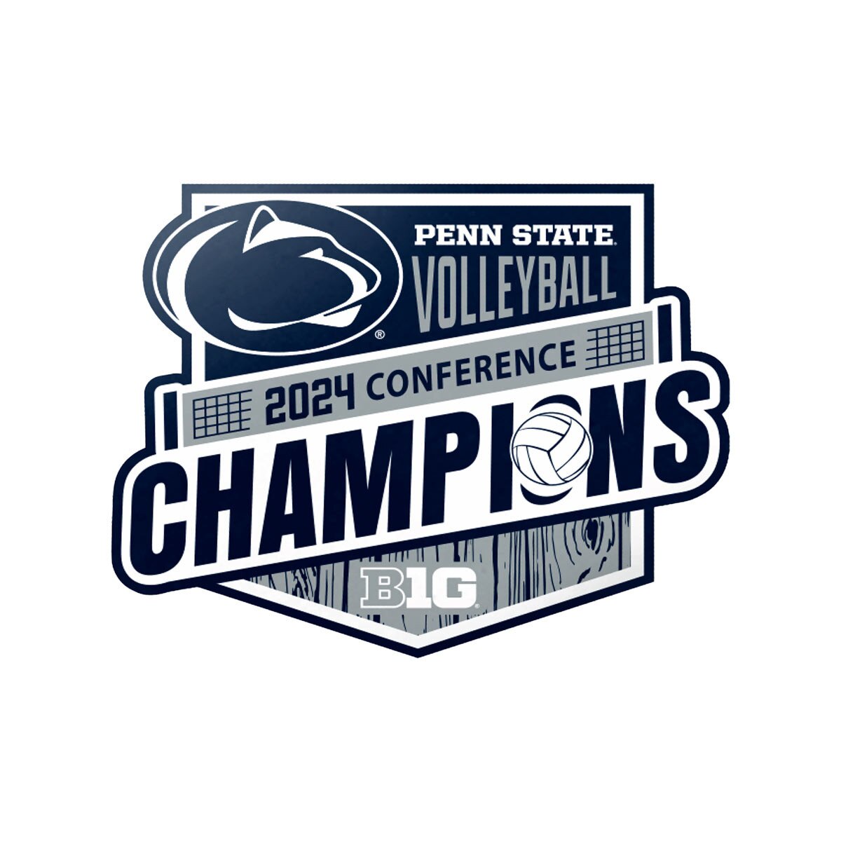 decal Penn State 2024 Big 10 Volleyball Champions